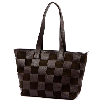 Kožená kabelka Luka hnedá KZ2259350