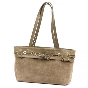 Kožená kabelka Luka béžová KZ2259388