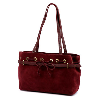 Kožená kabelka Luka vínová KZ2259389