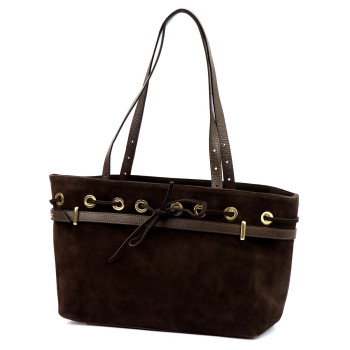 Kožená kabelka Luka hnedá KZ2259390