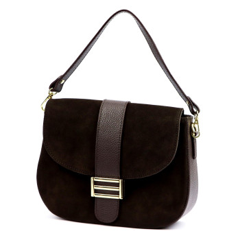 Kožená kabelka Luka hnedá KZ2259352