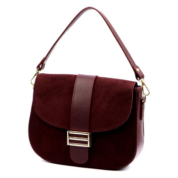 Kožená kabelka Luka vínová KZ2259354