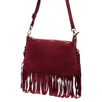 Kožená kabelka Luka vínová KZ2259391