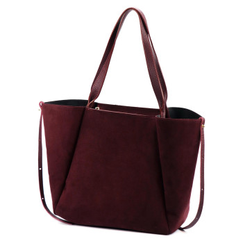 Kožená kabelka Luka vínová KZ2259348