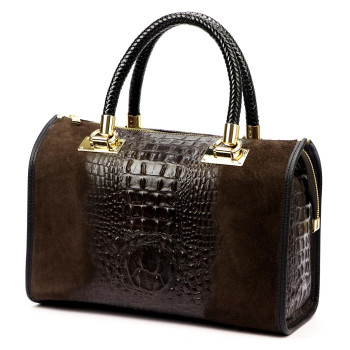 Kožená kabelka Luka hnedá KZ2259412