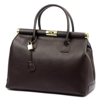 Kožená kabelka Luka hnedá KZ2259415