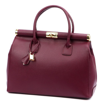 Kožená kabelka Luka vínová KZ2259416