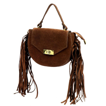 Kožená kabelka Luka hnedá KZ2259409