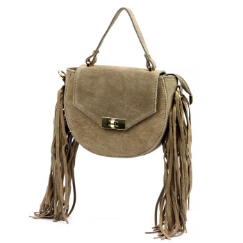 Kožená kabelka Luka béžová KZ2259411