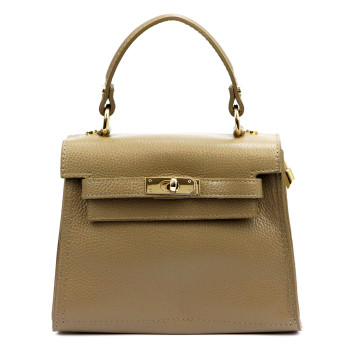 Kožená kabelka Luka béžová KZ2258454