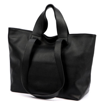 Kožená kabelka Luka čierna KZ2259315