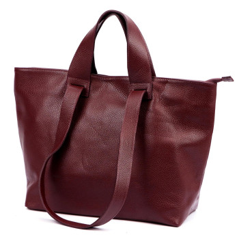 Kožená kabelka Luka vínová KZ2259379