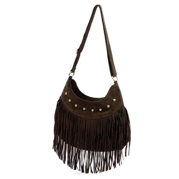 Kožená kabelka Camilla hnedá KZ2259382