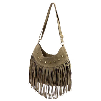 Kožená kabelka Camilla béžová KZ2259383