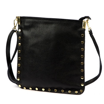 Kožená kabelka Luka čierna KZ2259419