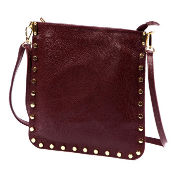 Kožená kabelka Luka vínová KZ2259420