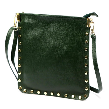 Kožená kabelka Luka zelená KZ2259422