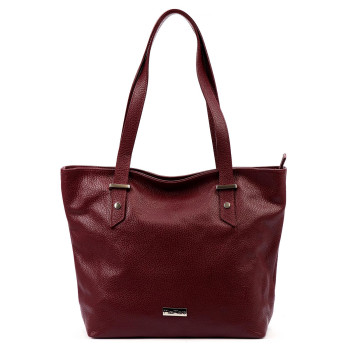 Kožená kabelka MiaMore vínová KZ2259313