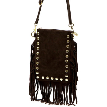 Kožená kabelka Luka hnedá KZ2259423