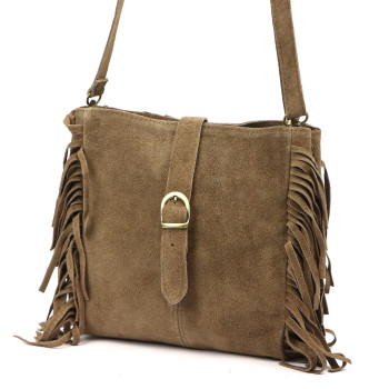 Kožená kabelka Luka béžová KZ2258742