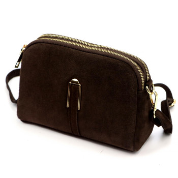 Kožená kabelka Luka hnedá KZ2259357