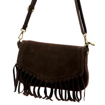 Kožená kabelka Luka hnedá KZ2259399