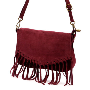 Kožená kabelka Luka vínová KZ2259402