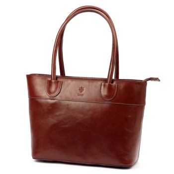 Kožená kabelka Florence hnedá KZ2234775