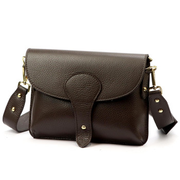 Kožená kabelka Luka hnedá KZ2259253