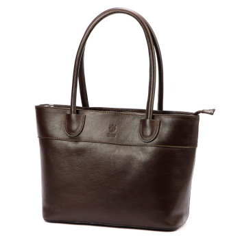 Kožená kabelka Florence hnedá KZ2259299