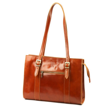 Kožená kabelka Florence hnedá KZ2259506