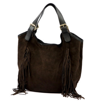 Kožená kabelka Luka hnedá KZ2258758