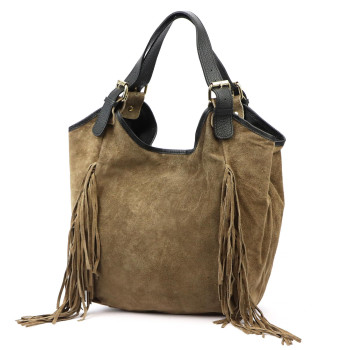 Kožená kabelka Luka béžová KZ2258759