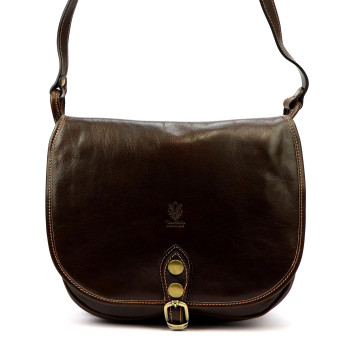 Kožená kabelka Florence hnedá KZ2259300