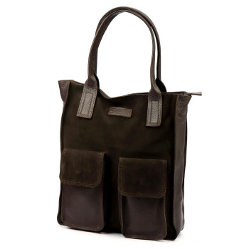 Kožená kabelka Angelo hnedá KZ2259472