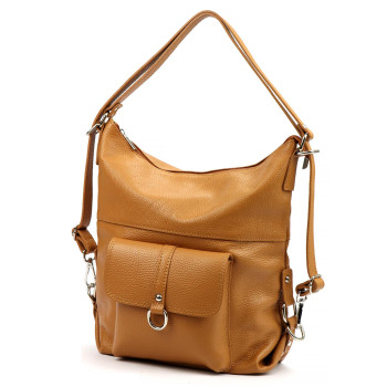 Kožená kabelka Patrizia hnedá KZ2219580