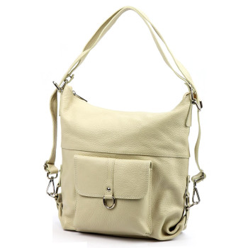 Kožená kabelka Patrizia béžová KZ2224094