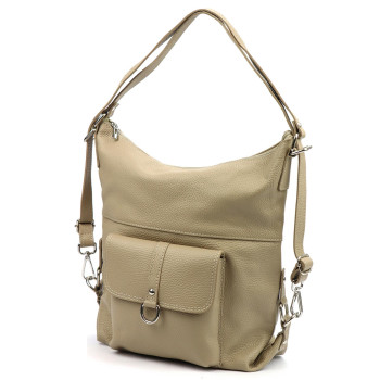 Kožená kabelka Patrizia béžová KZ2229030