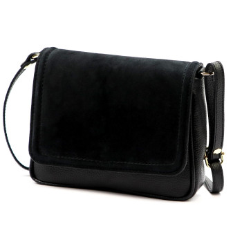 Kožená kabelka Luka čierna KZ2259621