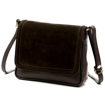 Kožená kabelka Luka hnedá KZ2259623