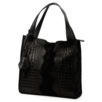 Kožená kabelka Luka čierna KZ2259637