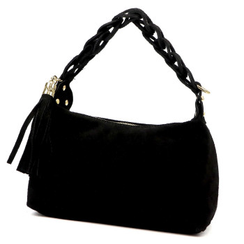 Kožená kabelka Luka čierna KZ2259601