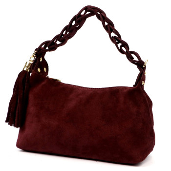 Kožená kabelka Luka vínová KZ2259602