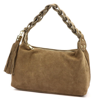 Kožená kabelka Luka fango KZ2259604