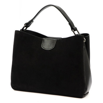 Kožená kabelka Luka čierna KZ2259639