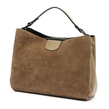 Kožená kabelka Luka béžová KZ2259641