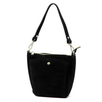 Kožená kabelka Luka čierna KZ2259606