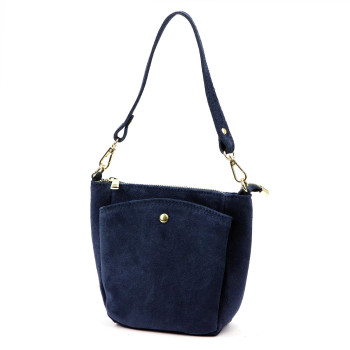 Kožená kabelka Luka modrá KZ2259607