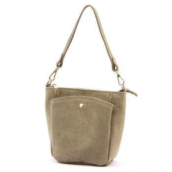 Kožená kabelka Luka fango KZ2259608