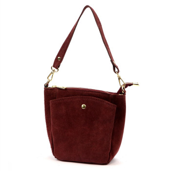 Kožená kabelka Luka vínová KZ2259632